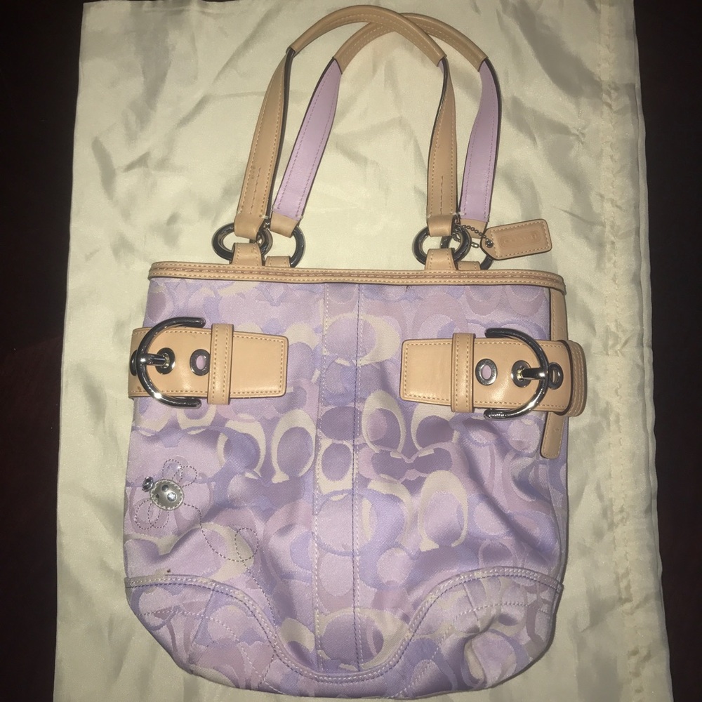 Lavender coach purse